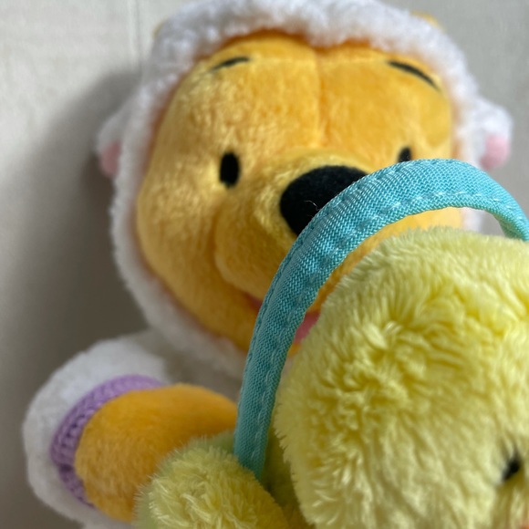 2003 Disney Mattel Easter Winnie The Pooh Plush - Picture 3 of 9